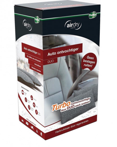 Thomar airdry auto-ontvochtiger - herbruikbaar - duo-pack - 2 x 600 gram