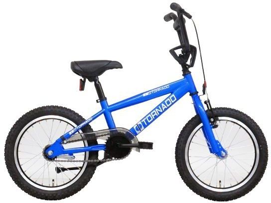 Tornado 16 inch bmx cross fiets blauw 2000161