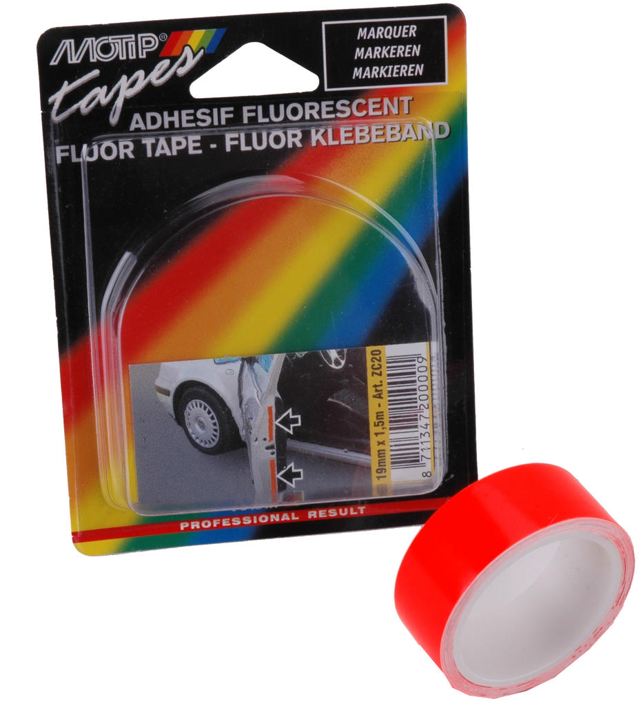 Tape Motip Fluoriserend Oranje tape