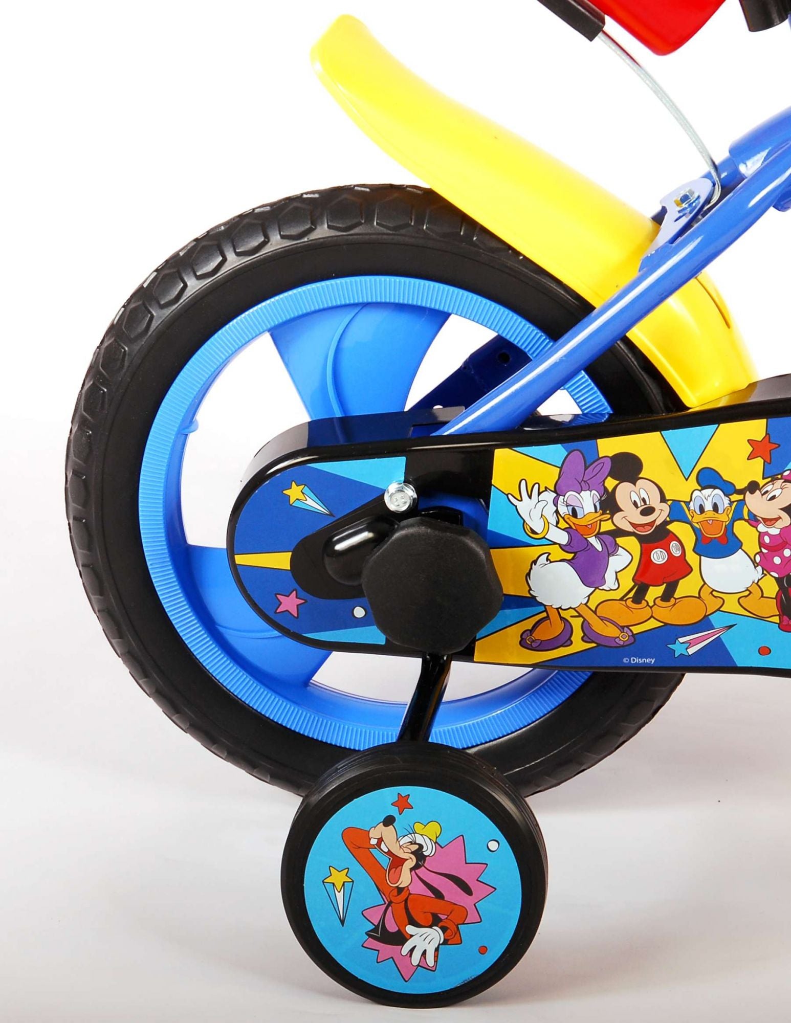 Mickey mouse Mickey Kinderfiets 12 inch Rood/Blauw Doortrapper
