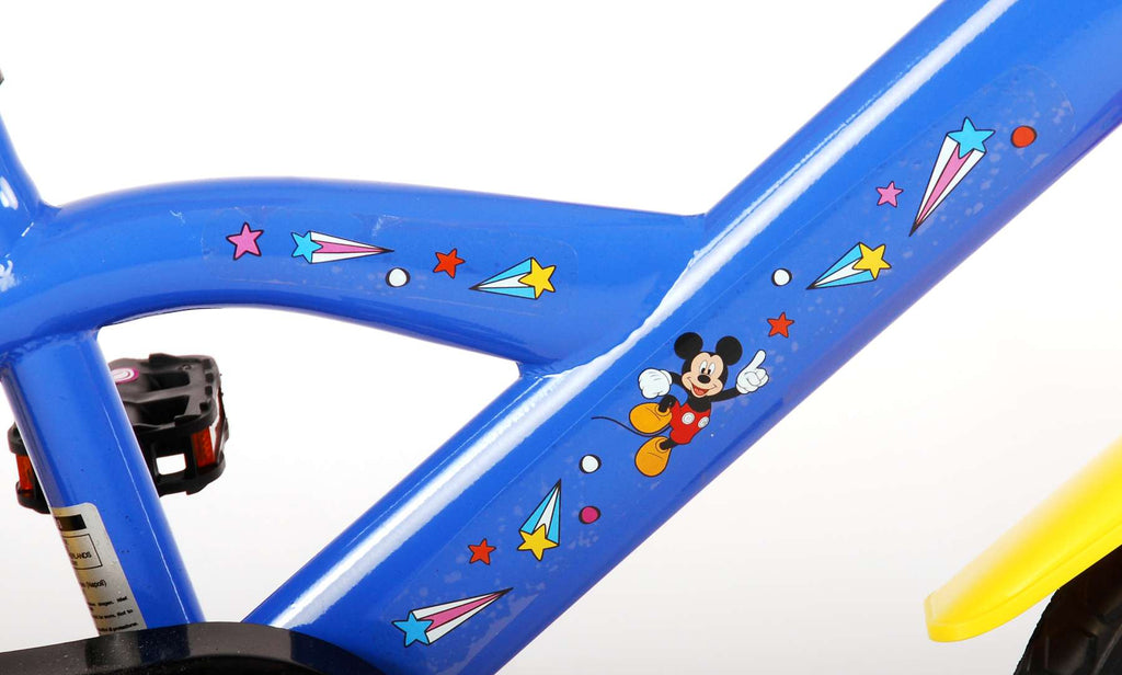 Mickey mouse Mickey Kinderfiets 12 inch Rood/Blauw Doortrapper