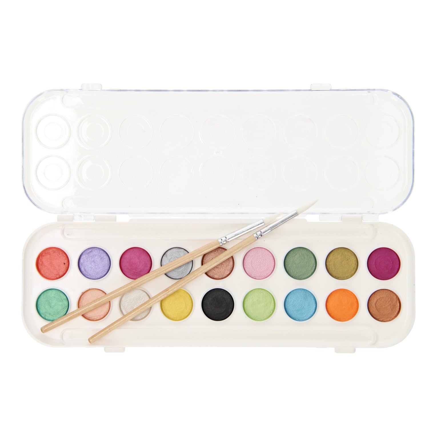 Artist waterverfset metallic 18 kleuren