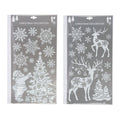 Raamstickers Kerst Glitter Wit
