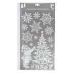 Raamstickers Kerst Glitter Wit