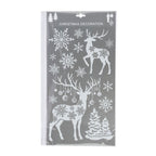 Raamstickers Kerst Glitter Wit