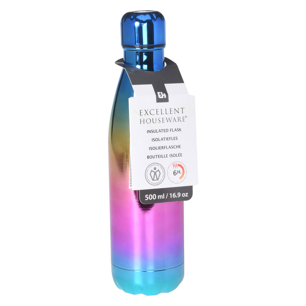 RVS Thermosfles/Isoleerfles Regenboog, 500ml