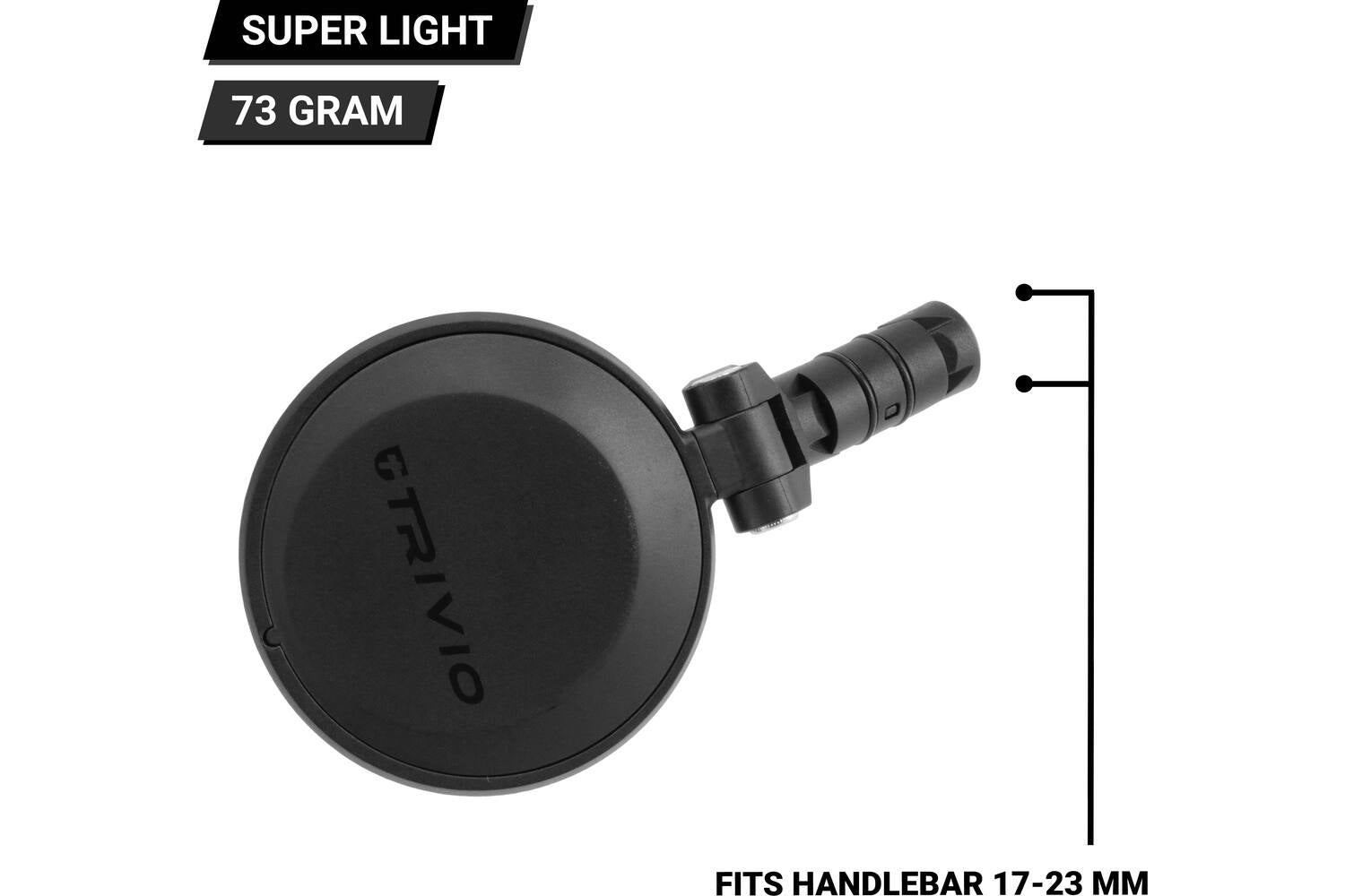 Trivio - fietsspiegel stuur race / gravel / mtb ∅17-23mm