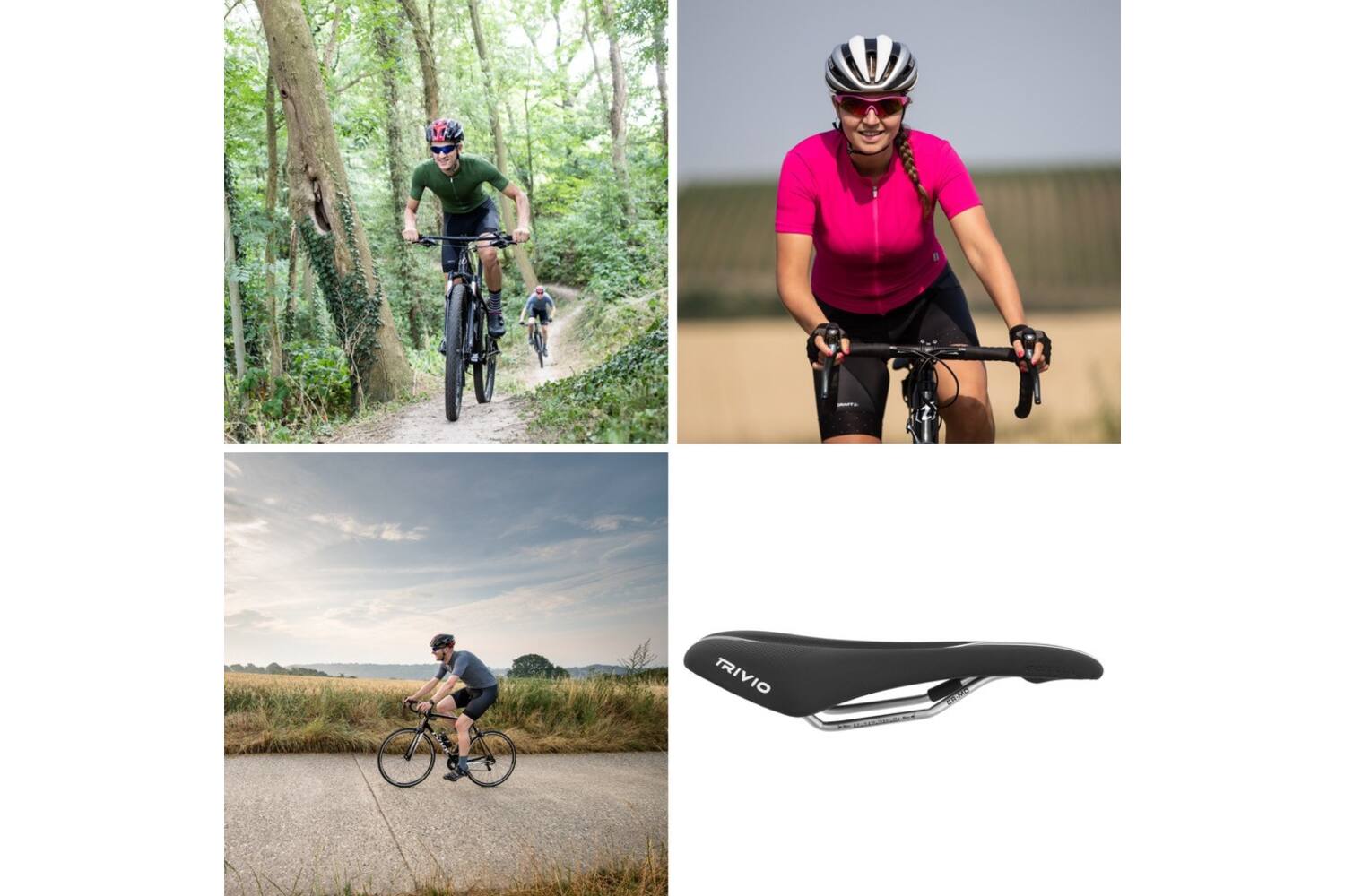 Trivio - gorilla pfs fietszadel zwart pfs