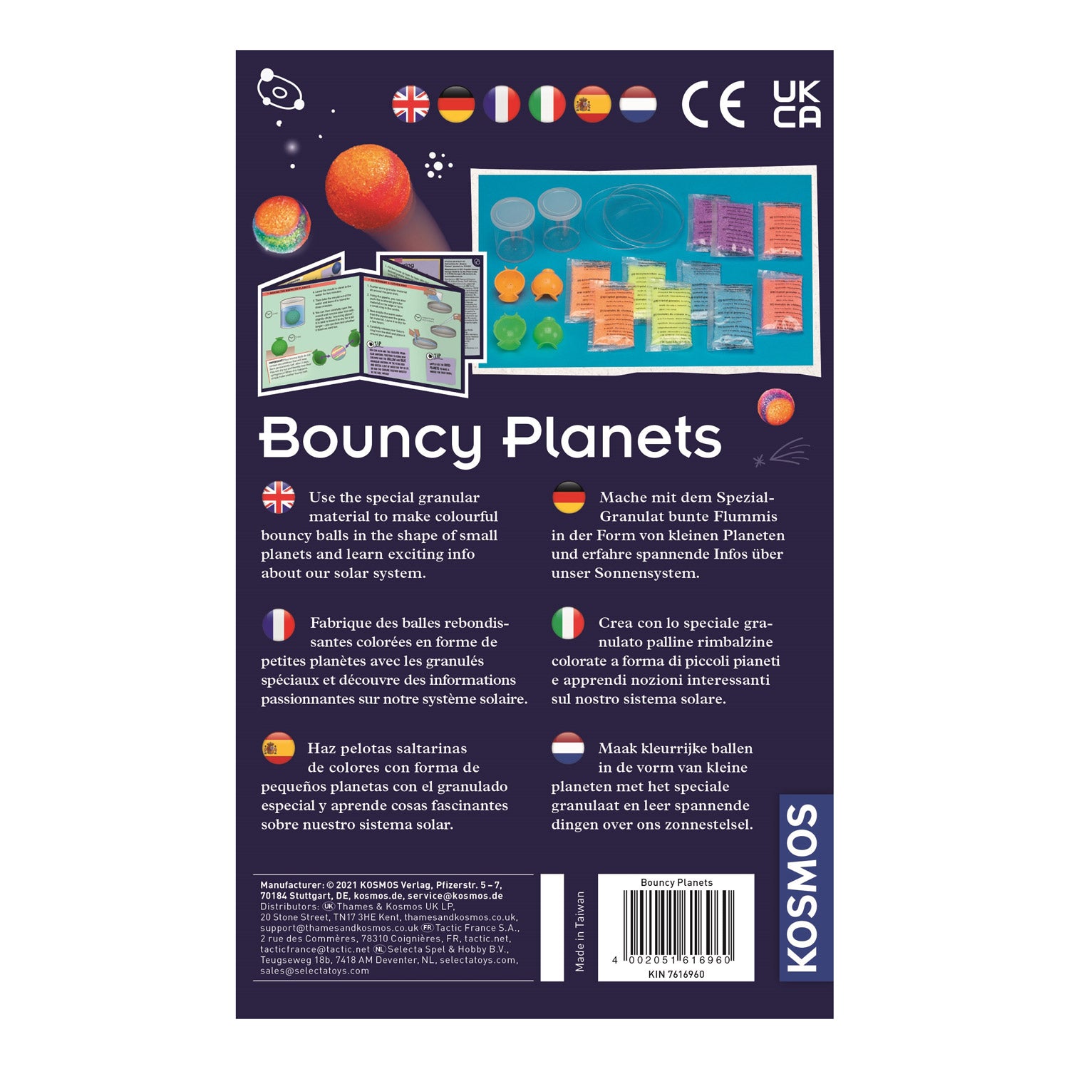 Kosmos stuiterende planeten maken
