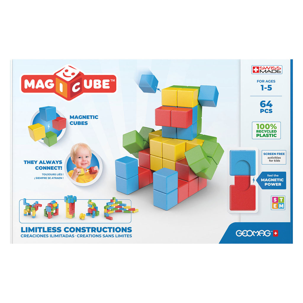 Geomag Magicube Full Color Recycled Try Me, 64dlg.