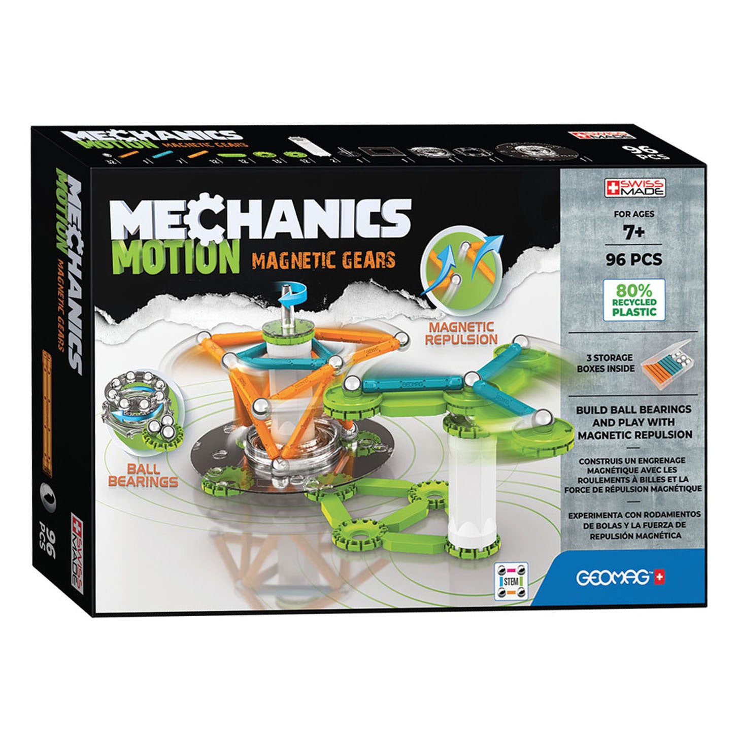 Geomag Mechanics RE 2Magnetic Gears, 96dlg.