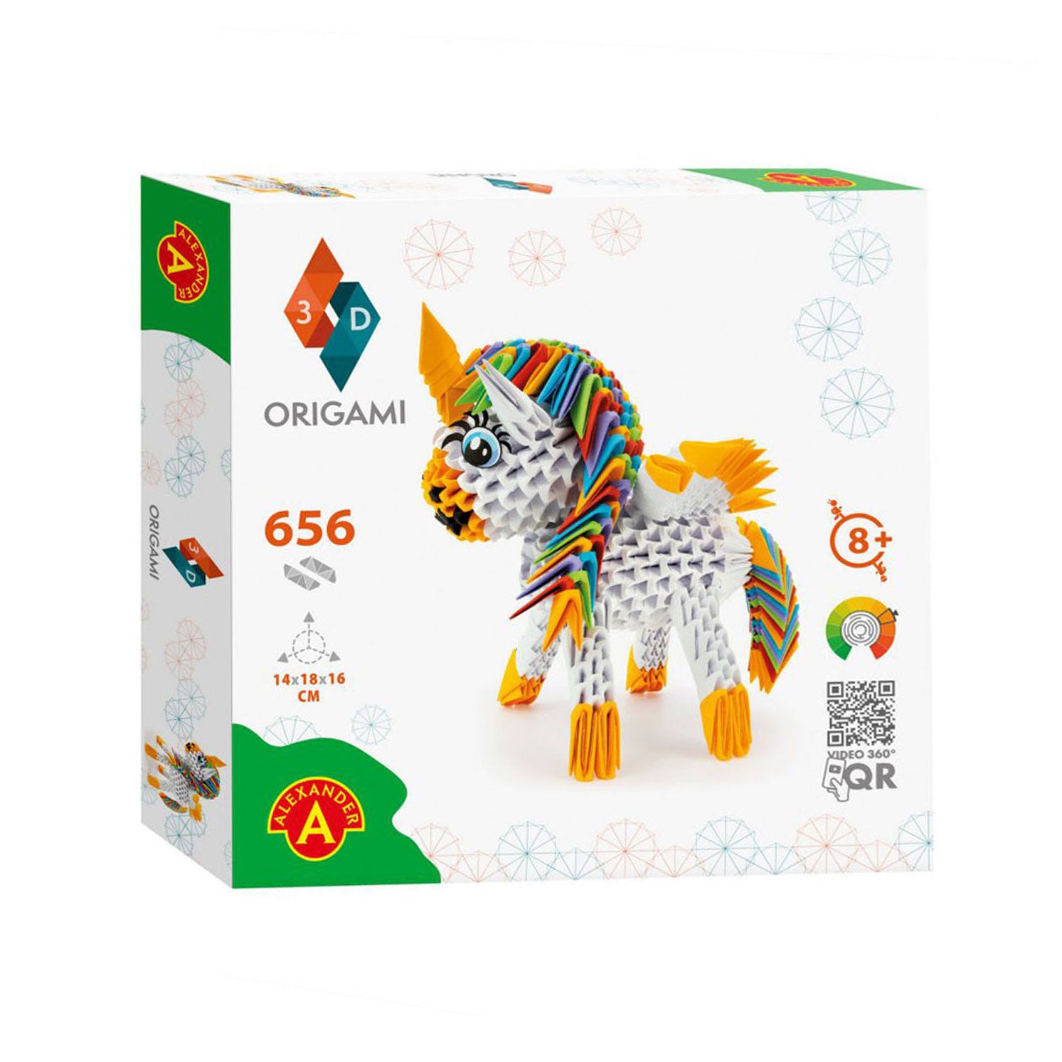 Selecta ORIGAMI 3D Eenhoorn, 656dlg.