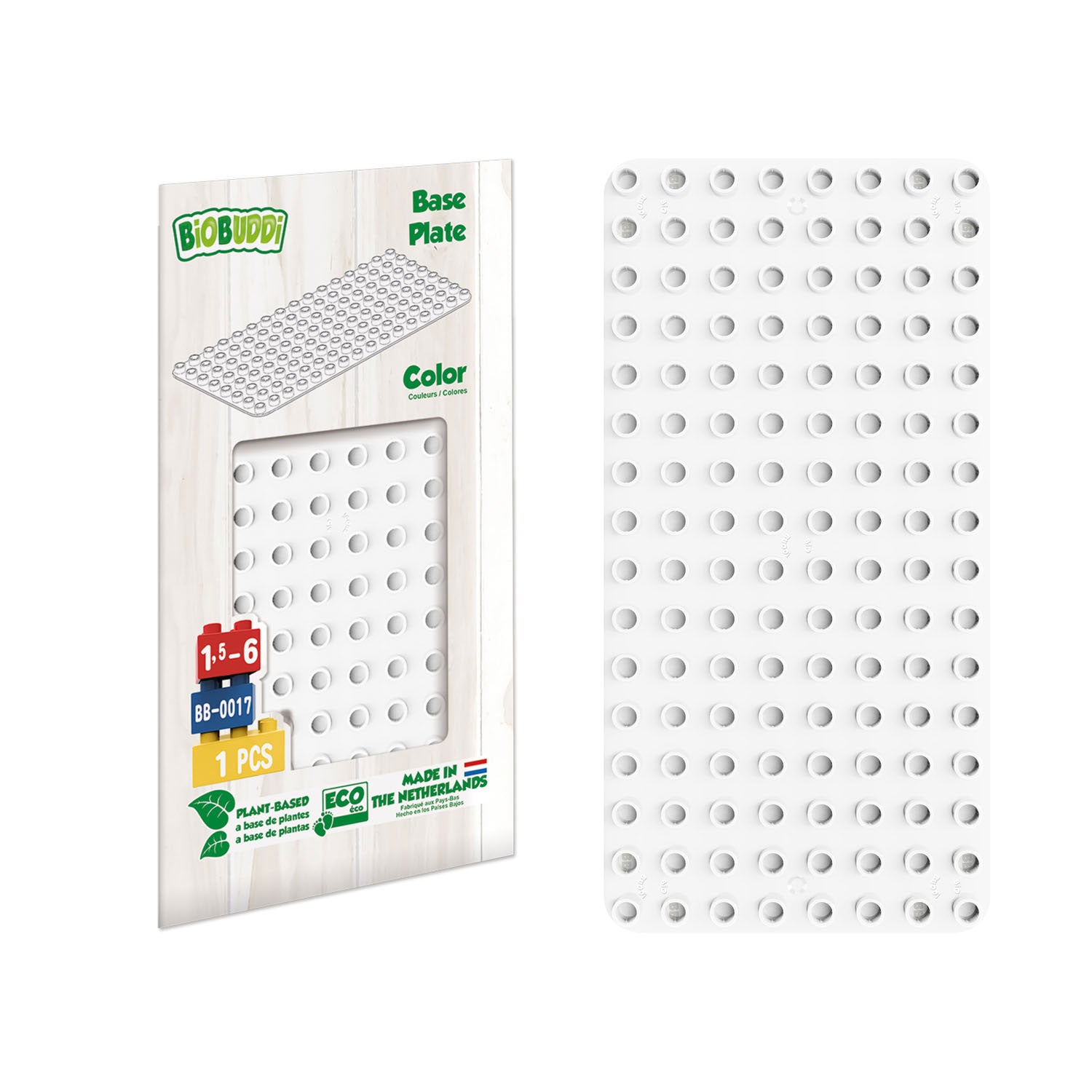 Biobuddi Grondplaat Wit