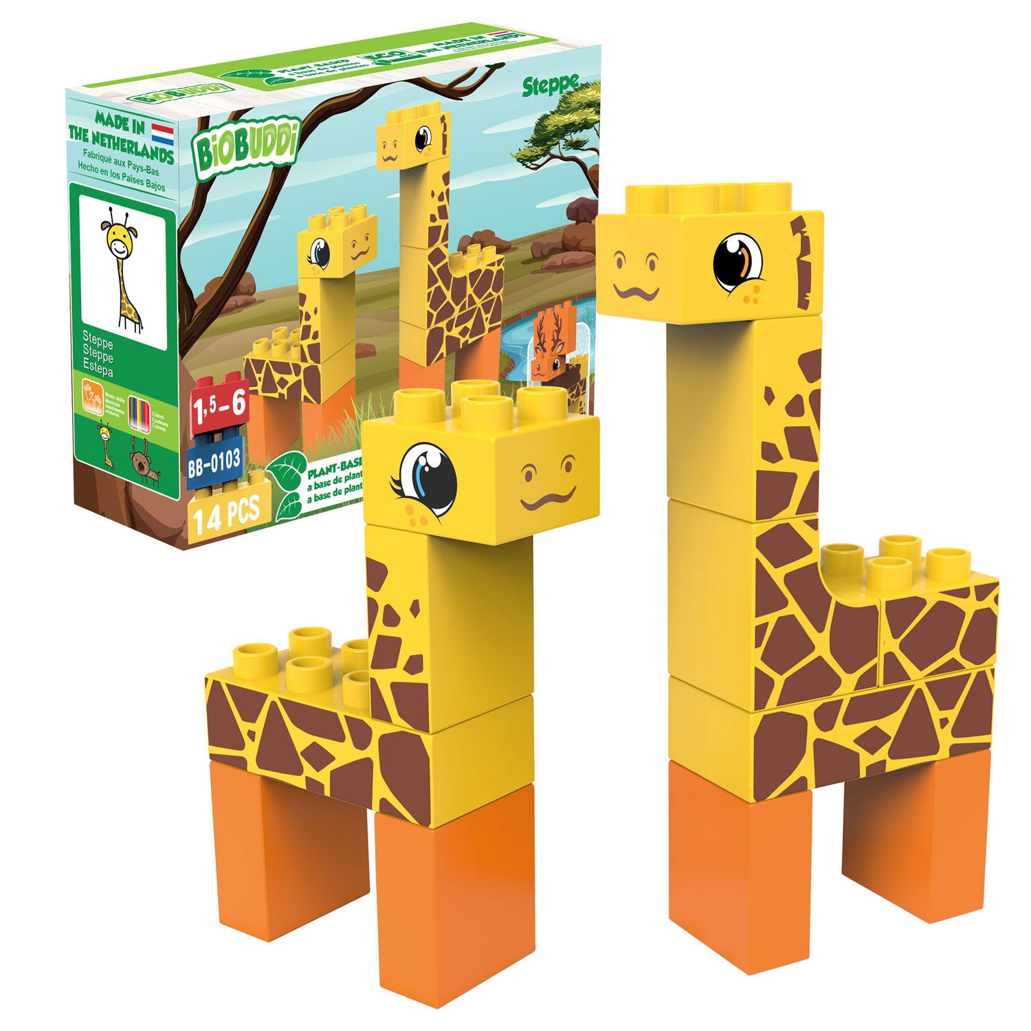 Biobuddi Bouwset Wildlife Steppe, 14dlg.