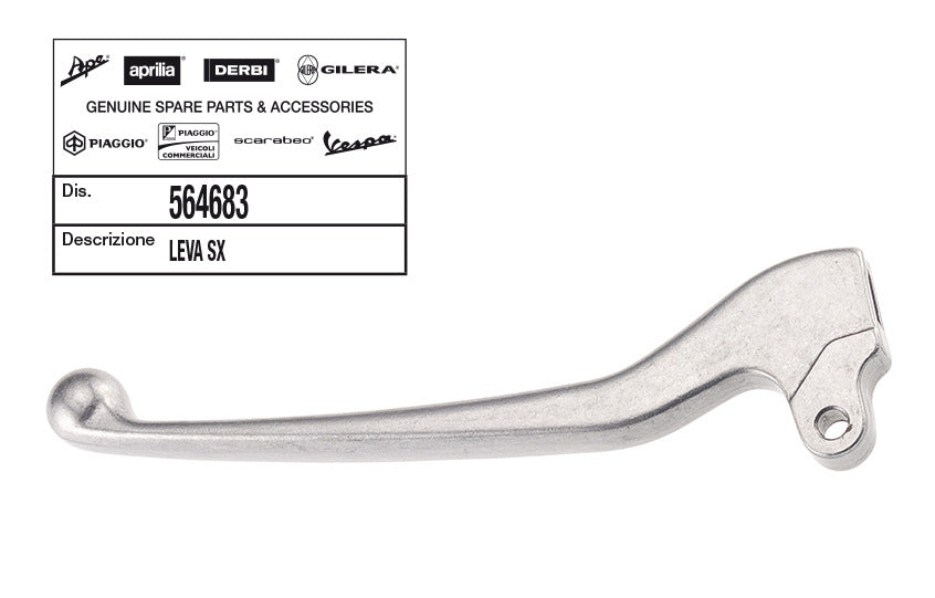 Remgreep Links Vespa/Piaggio LX, Fly 4T, Primavera, Sprint