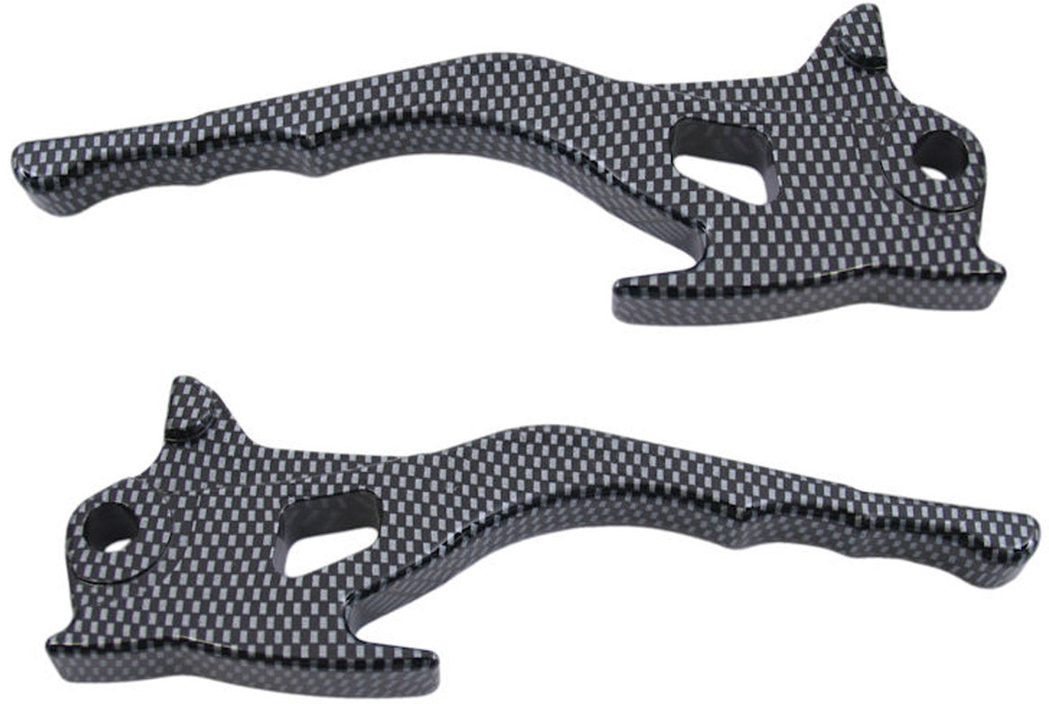 Remgreepset Yamaha Aerox CNC-Gefreest - Carbon