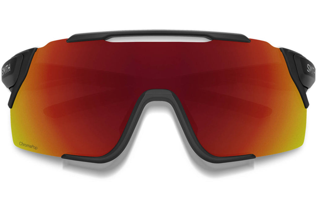 Smith Attack mag mtb bril matte black chrom red mirror