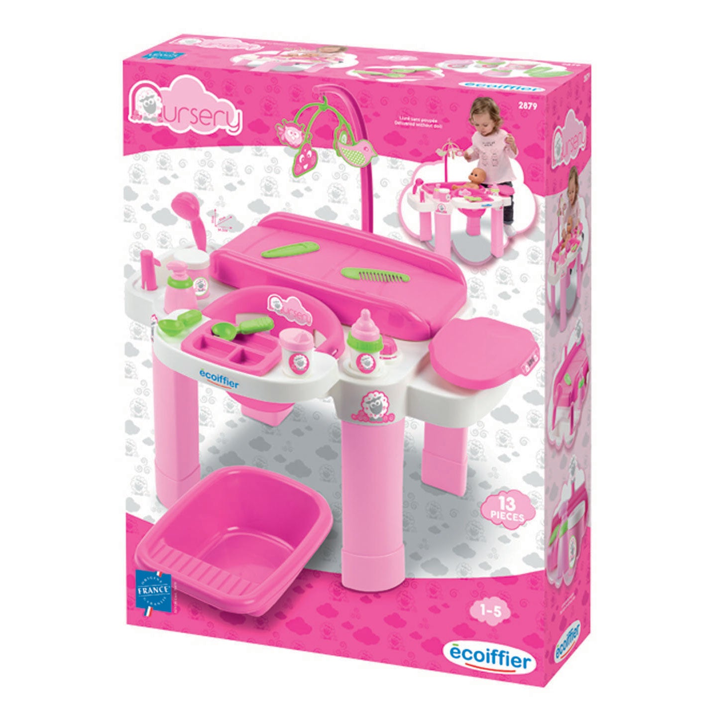 Ecoiffier Verzorging Verschoontafel met Accessoires