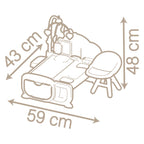 Smoby Baby Nurse Verzorgingstafel met Accessoires, 20dlg.