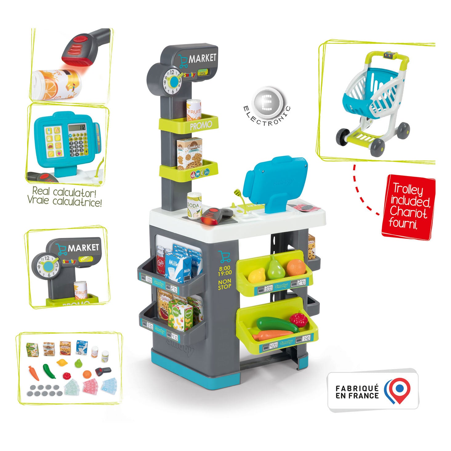 Smoby Supermarkt, 34dlg.