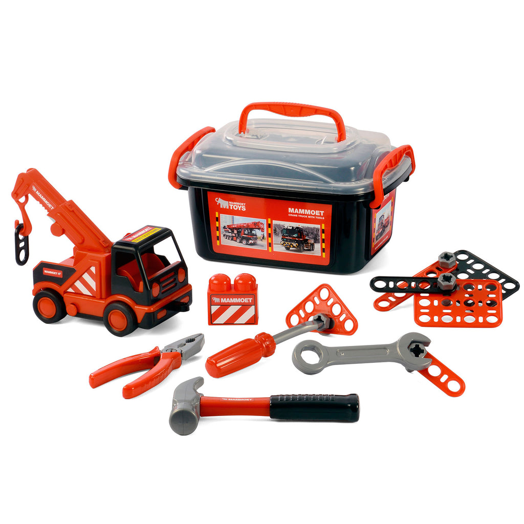 Mammoet Toys Mammoet Mini kraan met Gereedschap