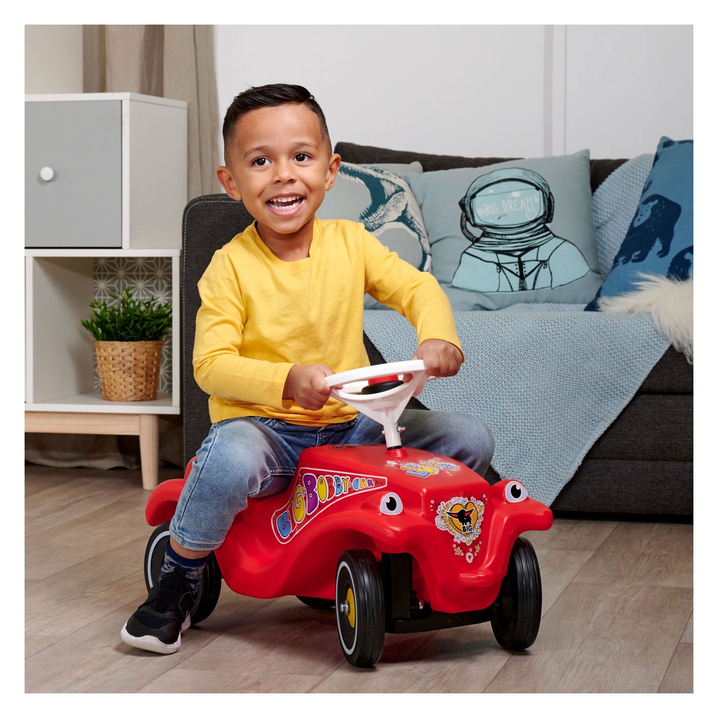 Big Bobby Car Lumi met Led Loopauto