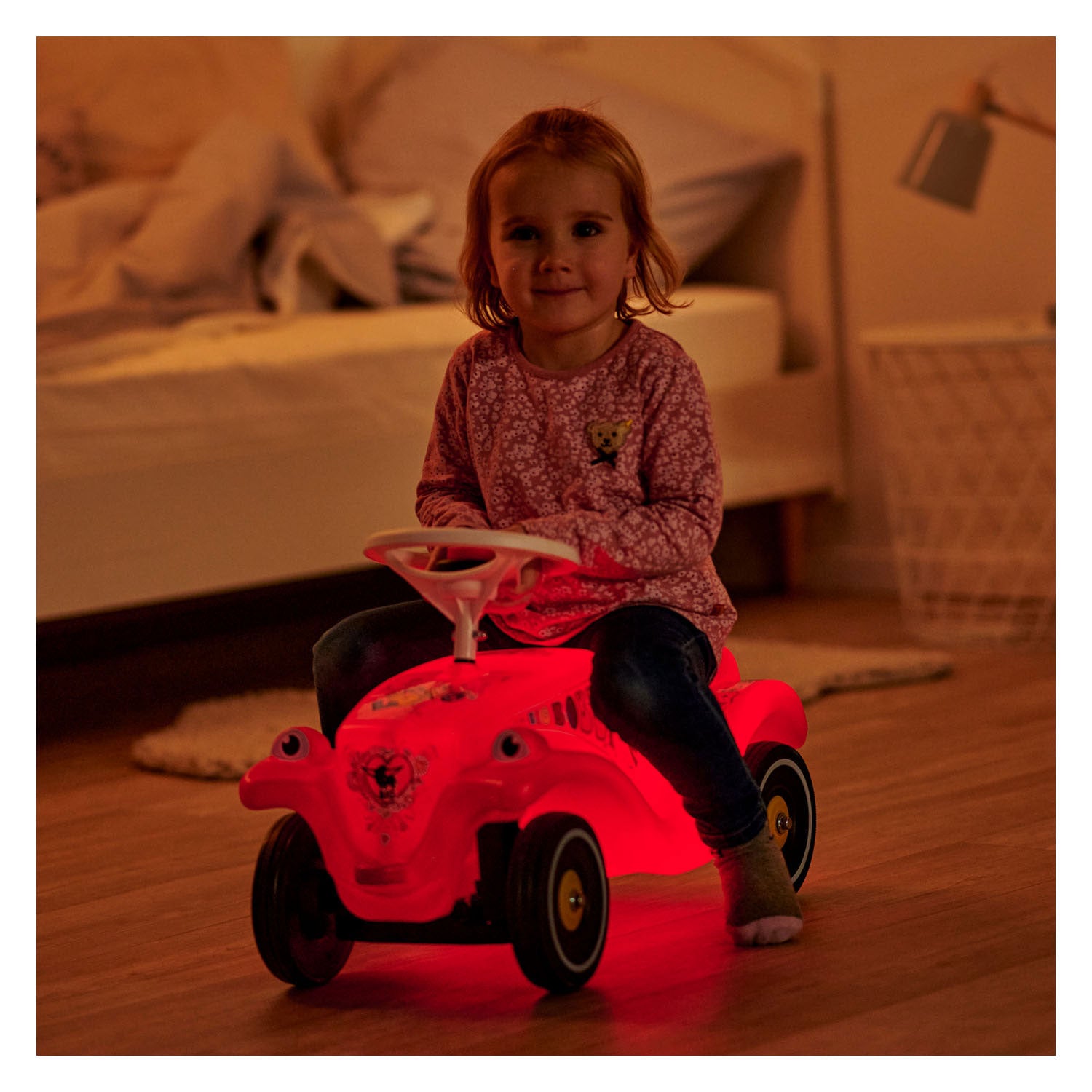Big Bobby Car Lumi met Led Loopauto