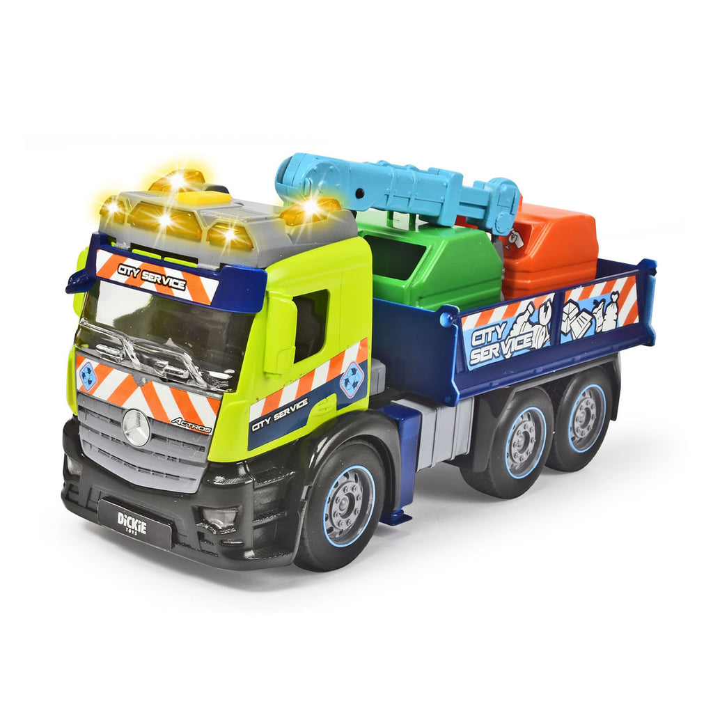 Dickie Action Truck Recycle Vrachtwagen met Bakken