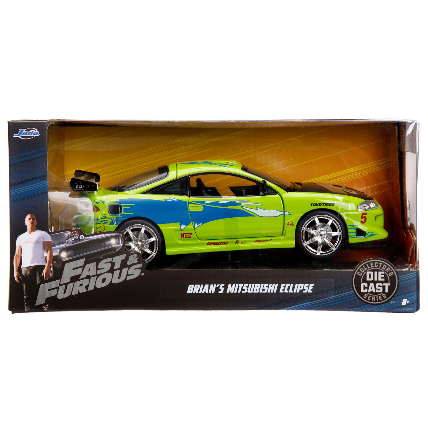 jada toys jada die-cast fast furious 1995 mitsubishi 1:24