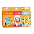 Cartamundi Reisspel 3in1 Suitcase Plates Sounds
