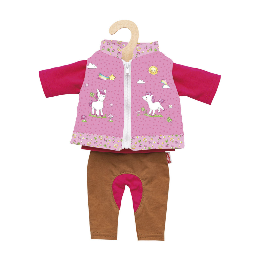 Heless Poppenoutfit Paardrijden Eenhoorn, 35-45 cm
