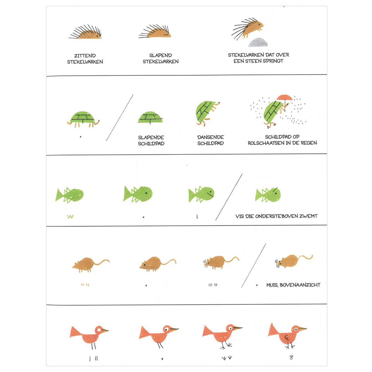 Deltas Zo Teken je Leuke Dieren!