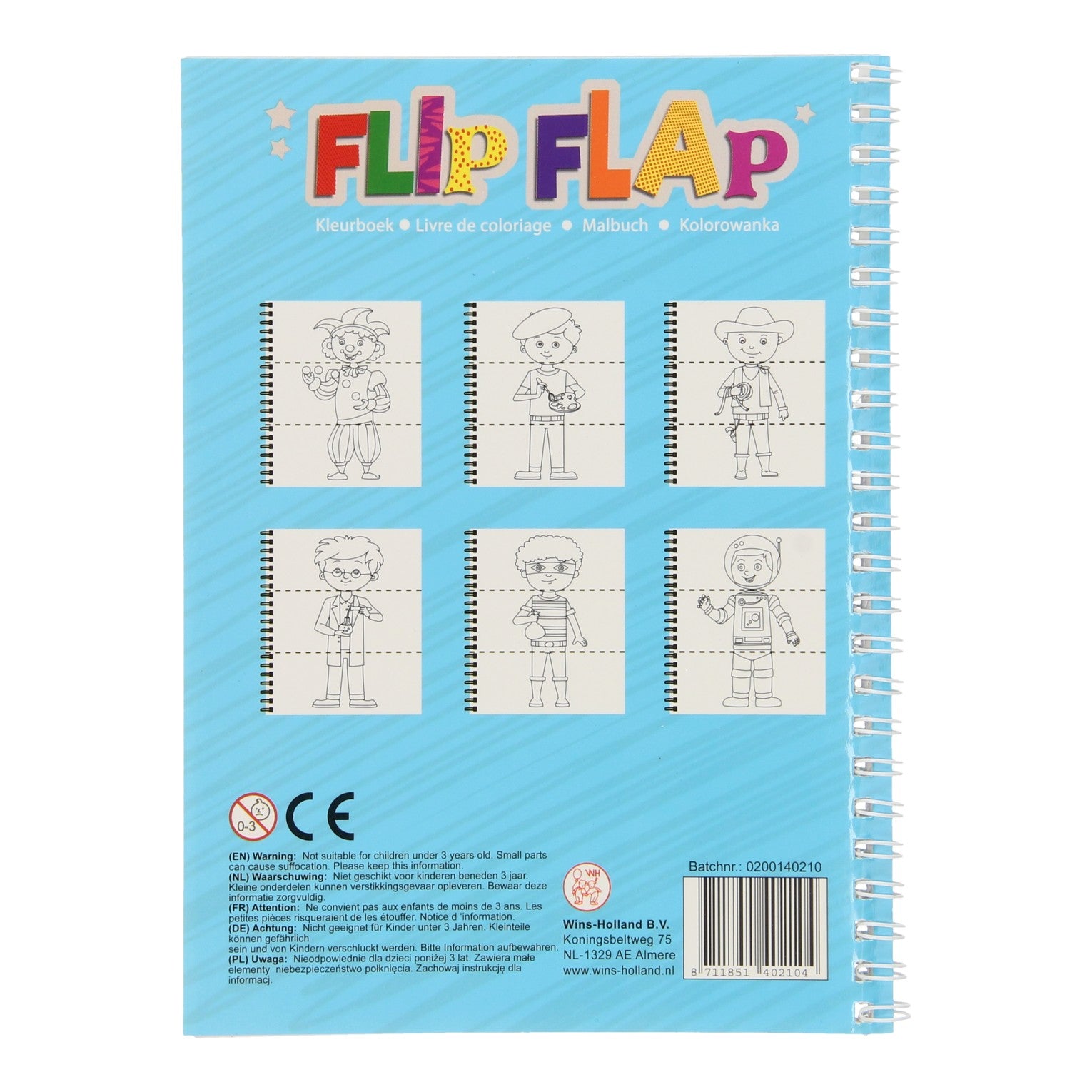 Flip Flap Kleurboek Blauw