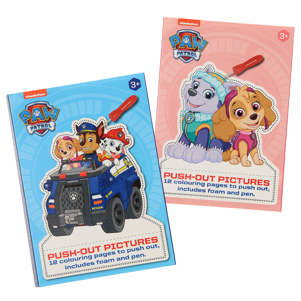 Prikblok paw patrol met 12 prikkaarten