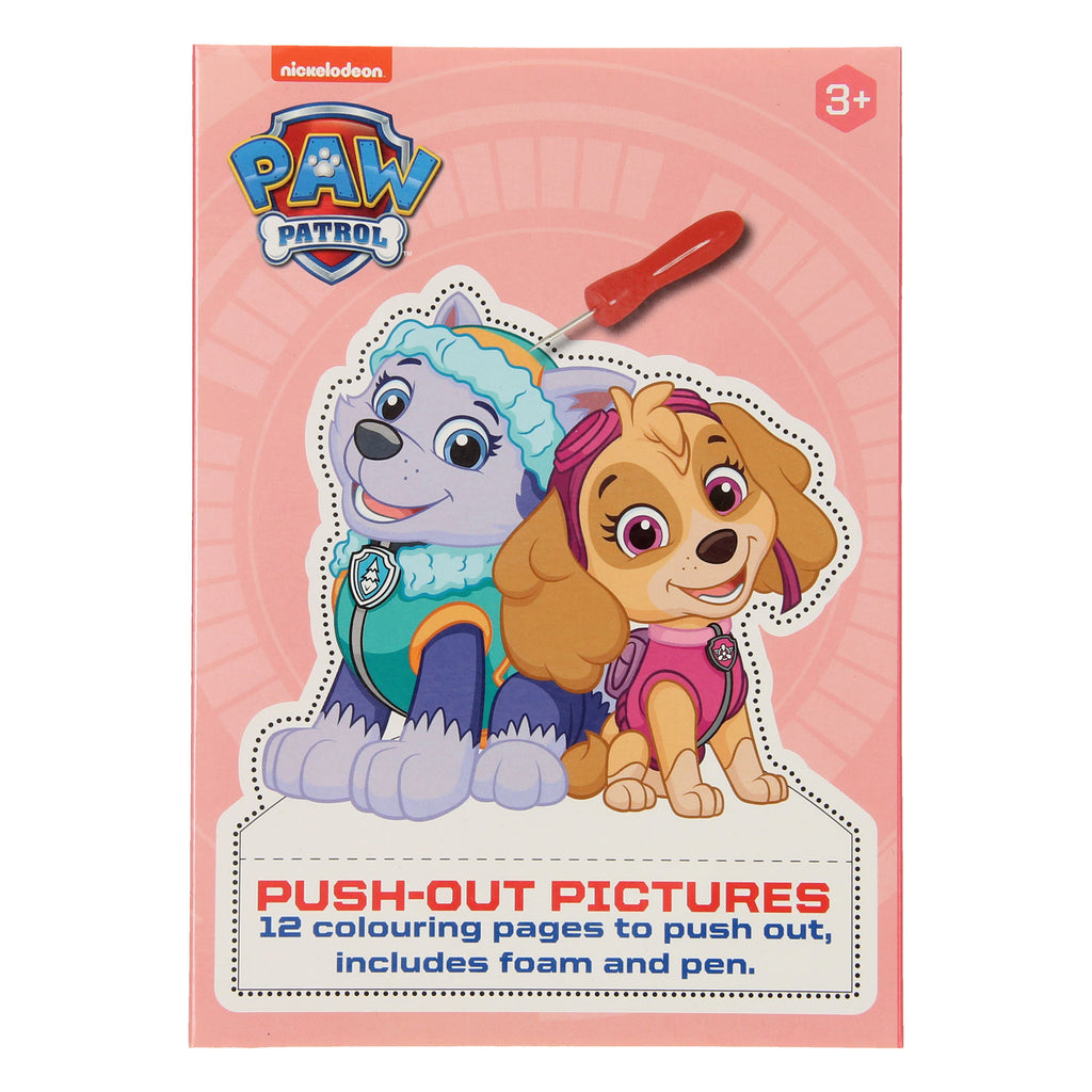 Prikblok paw patrol met 12 prikkaarten