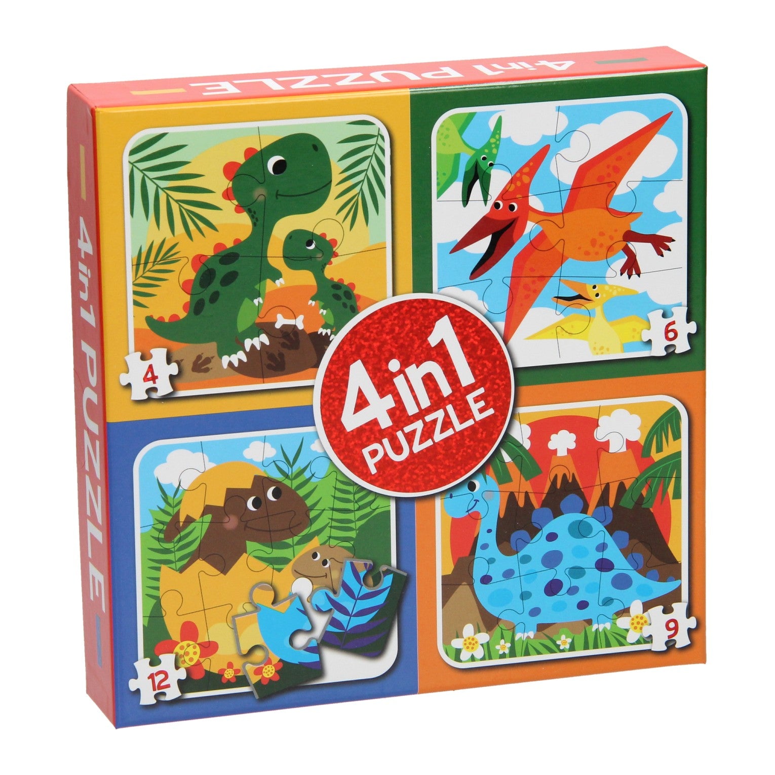 Wins Holland 4-in-1 Puzzel Dinosaurus