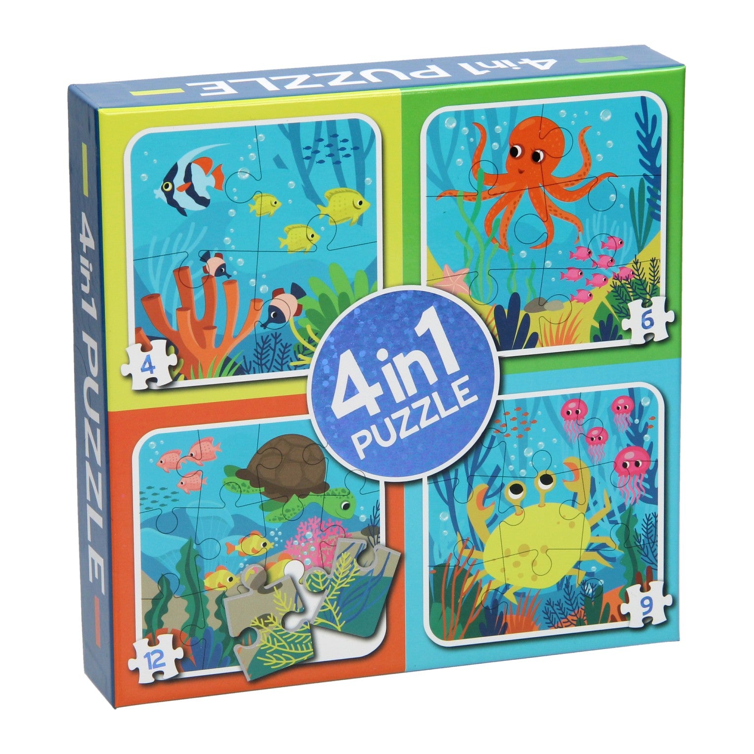 Wins Holland 4-in-1 Puzzel Zeedieren