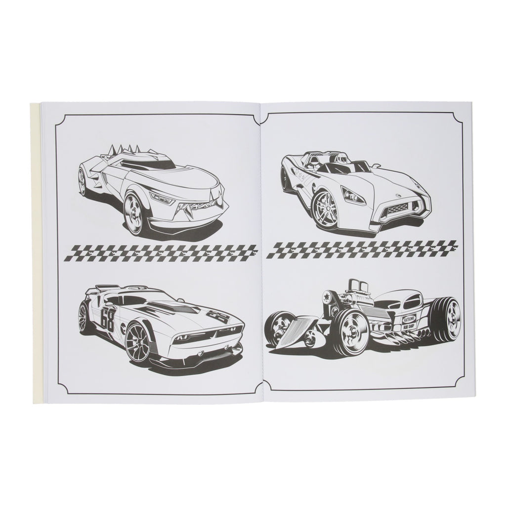 Super Color Kleurboek Hot Wheels met Potloden