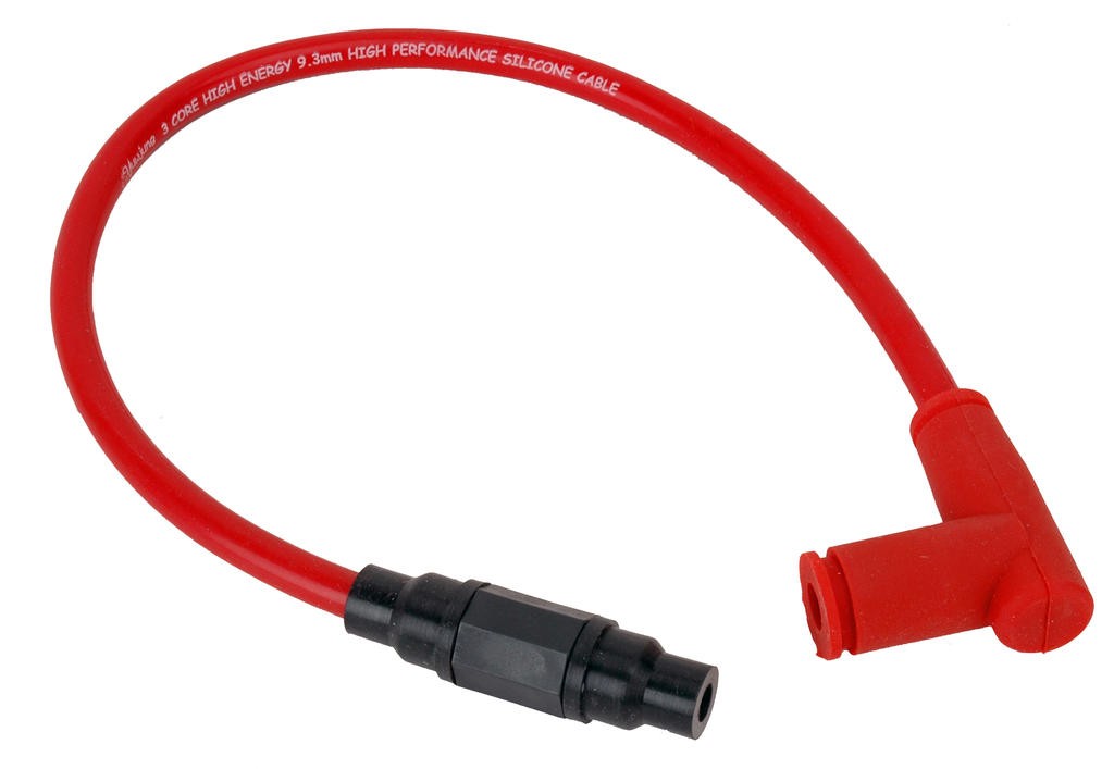 BOUGIEDOP MET KABEL BOBOTECH ROOD