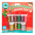 Grafix Kerst Glitter Set, 10st.