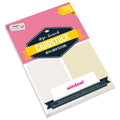 Creative Craft Group Craft Group Hobbykarton met Linnenstructuur A4 : Crème en Wit