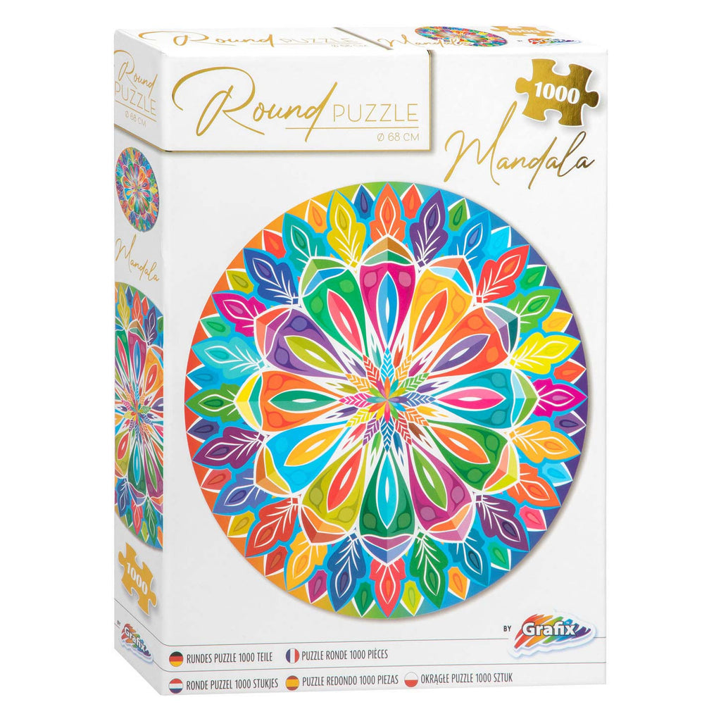 Grafix ronde puzzel mandala 1000 stukjes