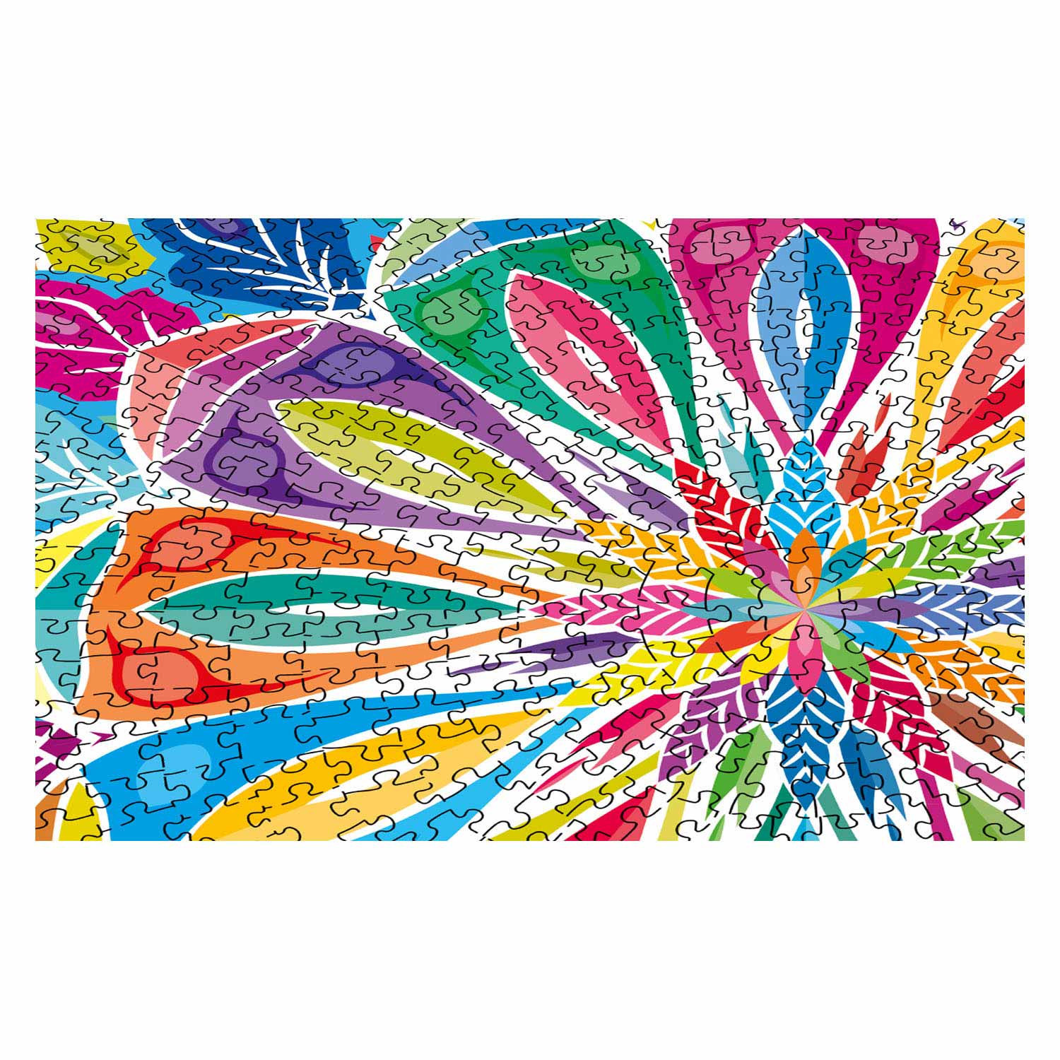 Grafix ronde puzzel mandala 1000 stukjes