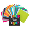 Creative Craft Group Textuur Knutselkarton 15x15cm, 80 vellen (20 kleuren)