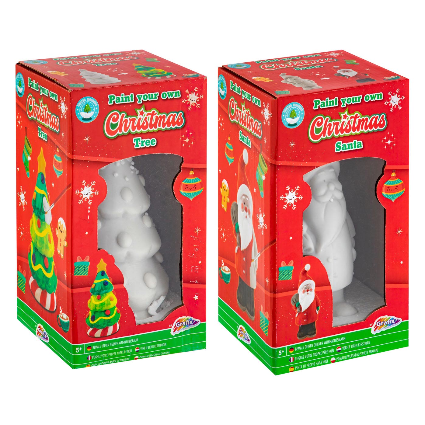 Grafix Kerst Schilder je eigen Kerstman/Kerstboom