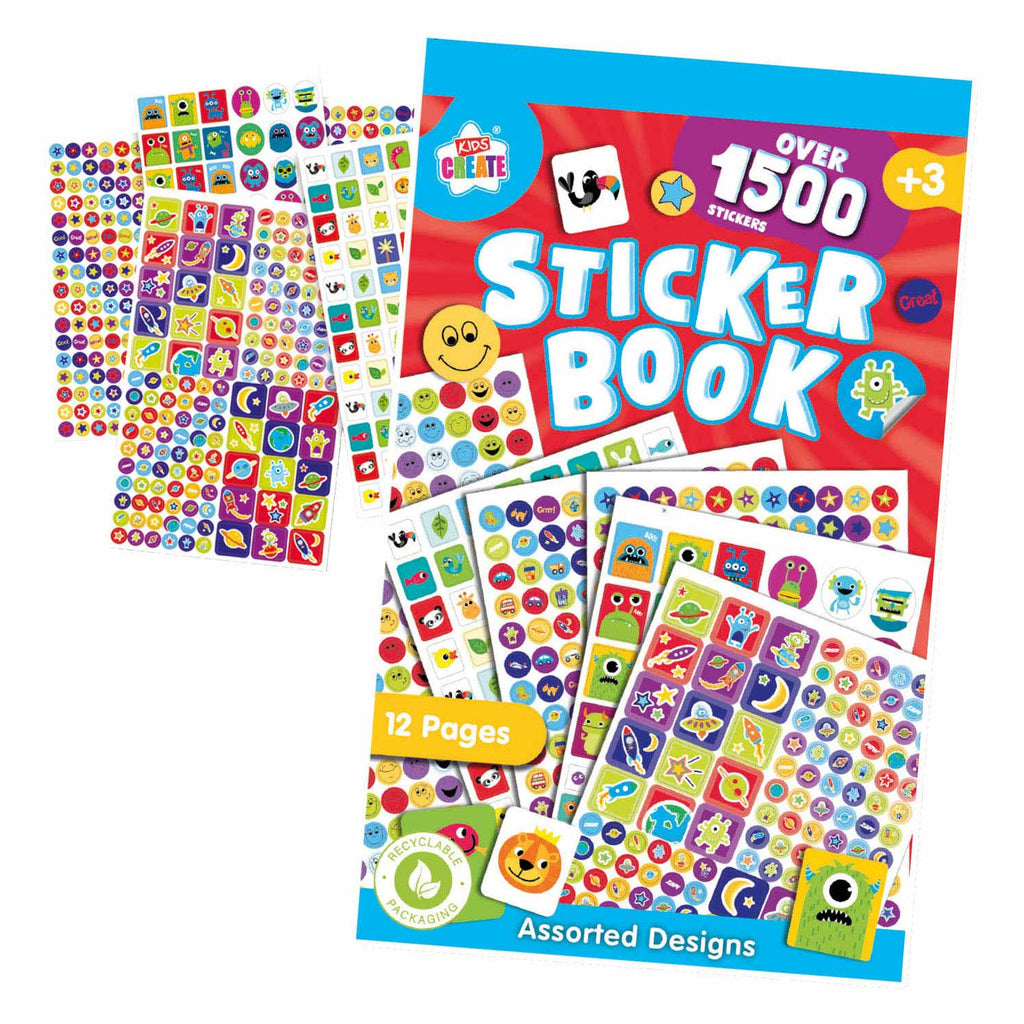 Kids Create Stickerboek, 1.500 Stickers