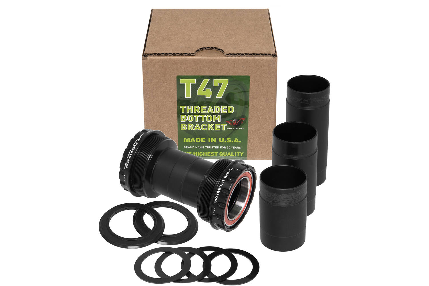 Wheels manufacturing wheels mfg - trapas t47 outboard bb30 acb zwart
