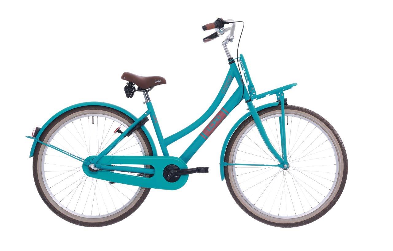 Bikefun kinderfiets load 26 inch met nexus 3 versnelling remnaaf - mat greeny