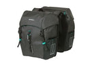 Basildiscovery365D dubbele fietstas zwart melee