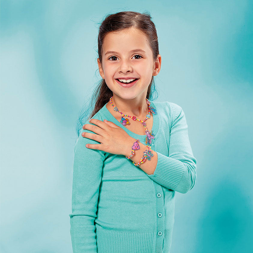Intro magical shrink sieraden set met krimpfolie en kralen maak je de mooiste sieraden